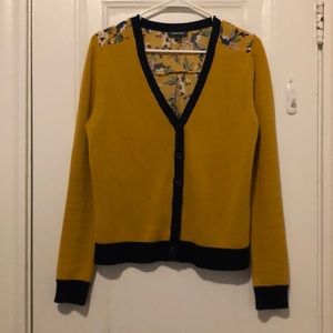 ModCloth “Layer lover twofer cardigan” in mustard